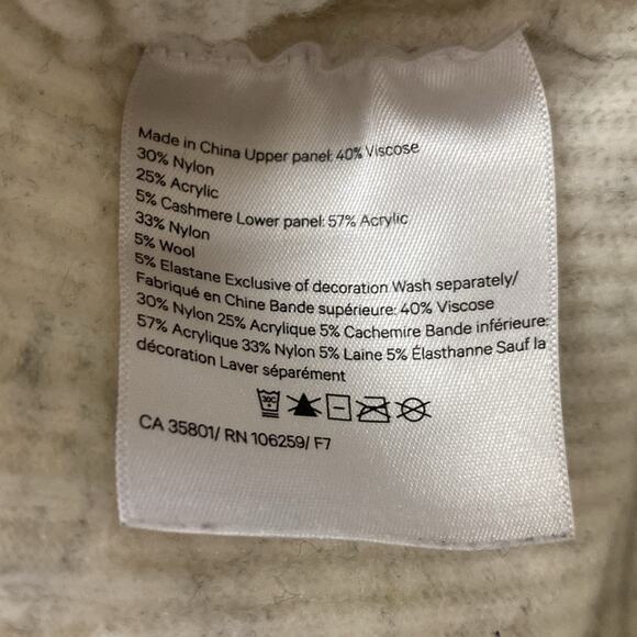 Lululemon Restful Intention Sweater Heathered Light Ivory Wool Cashmere - Picture 13 of 16